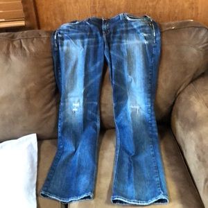 Silver jeans worn 2x